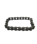 Heavy Duty Gray Replacement Reverse Roller Chain Perfect For 700-070A Transmission Systems And Model 786081 Units shown from the side.