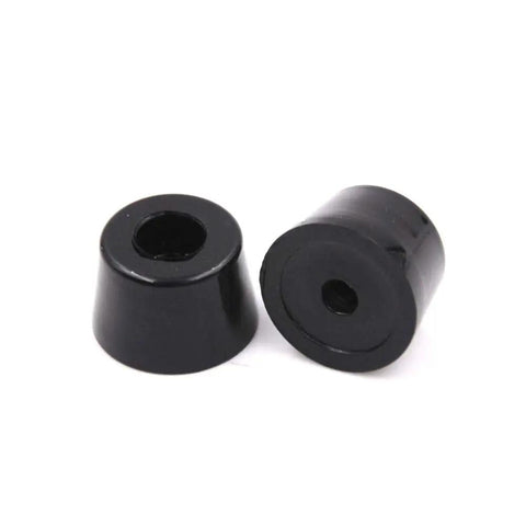Built Tough Pro Grade Rubber Floor Savers For Chairs And Tables Non Slip Screw In Glides With Shock Absorbing Bumpers 2 black rubber glides