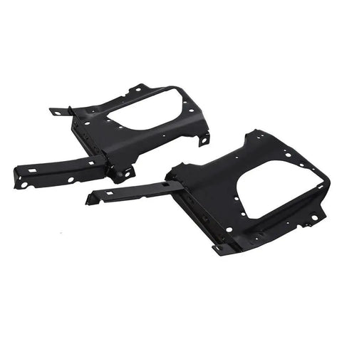 Front Bumper Mounting Retainer Bracket Kit Left Driver Side And Right Passenger Side Stainless Steel Black 2 Piece