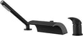 Black Roman Tub Faucet With Hand Shower High Flow Waterfall Spout Diverter For No Fuss Fast Fill Tub GPM 9.59 At 60 PSI