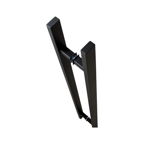 Killer 48 Inch H Shape Door Pull Handle In Sleek Black Finish Built From Top Notch 304 Stainless Steel For Heavy Duty Commercial Entry Doors That Stand Up To Daily Wear With Flawless Operation