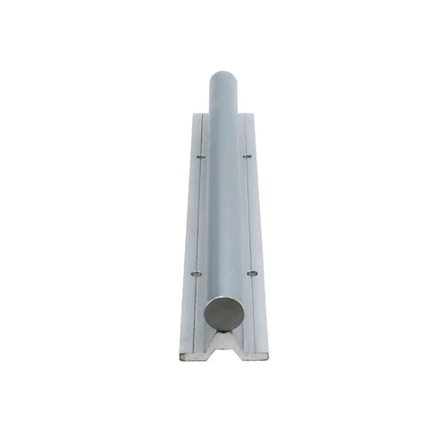Front view of Two Heavy Duty Linear Guide Rails Kit SBR16 To SBR20 With Four Bearing Blocks SBR16UU SBR20LUU 16LUU 20UU For CNC Machines