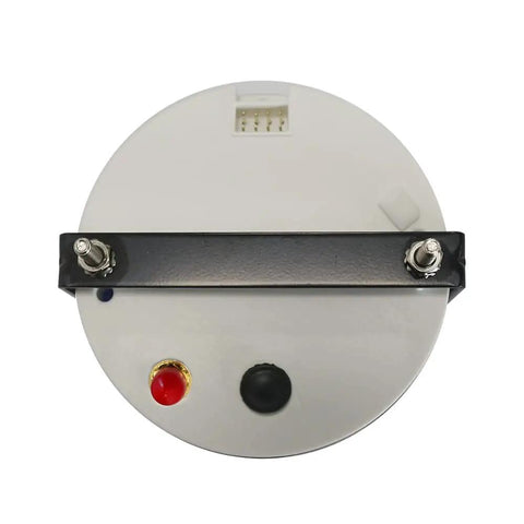Rear view of Waterproof GPS Speedometer 0-35 MPH Gauge Kit with connectors and mounting bracket visible