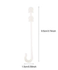 Garden Plant Support Clip And Vine Pull Hook Trellis Fastener For Cherry Tomatoes And Vegetable Vines Keeps Fruit Stems Steady To Prevent Breakage In Wind And Heavy Fruit Weight Ideal DIY Garden Maintenance Gear, 9.5cm plastic hook