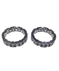 One Way Bearing Starter Clutch 20 Beads 58440026000 Freewheel For Off Road Dirt Bikes Compatible With 250EXC 400TXC 450 Rallye 525 Racing 620XC Built To Last Heavy Duty Performance Set Of 2, showing two circular steel components.