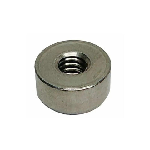 4 Piece Marine Grade 316 Stainless Steel Flat End Nut 1/4 20 Thread 5/8 Inch Wide for heavy duty boat hardware.