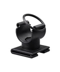 Mask Strap Mount Clip For D560 Dive Light, Snorkel Gear Light Holder for night diving, black secure attachment accessory side view