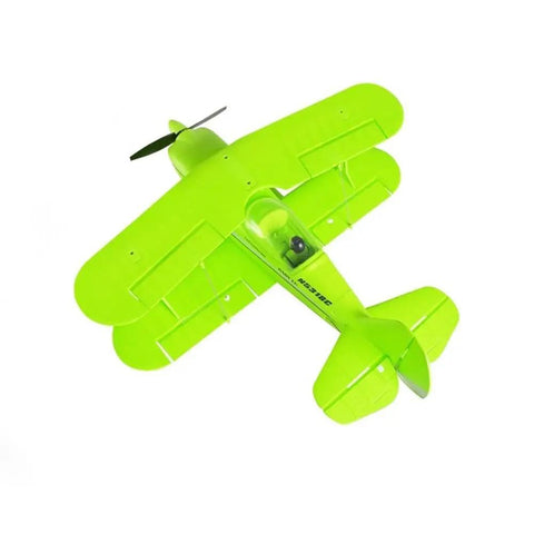 Classic Warbird RC Biplane For Adults And Beginners, 4CH 2.4G Remote, Brushless Motor, EPP Foam Airplane viewed from top