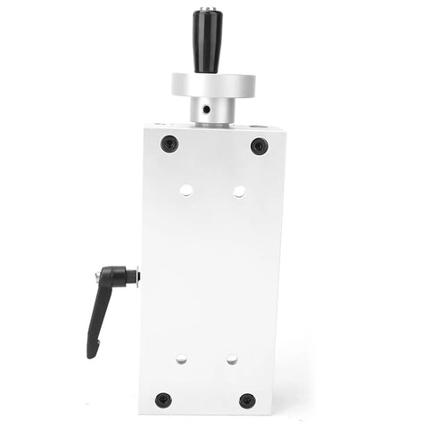 Linear Stage Actuator 50, 100, And 150 Mm Pro Grade Manual Metal Ball Screw Stage For Woodworking And Engraving Machines Spindle DIY CNC Router Parts 80x80mm Stroke 50mm, aluminum body with hand lever