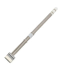 Top Tier Chisel Soldering Iron Tip T12 close-up showing stainless steel material and fine point for precise welding.