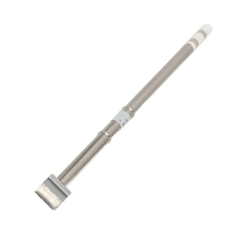 Top Tier Chisel Soldering Iron Tip T12 close-up showing stainless steel material and fine point for precise welding.