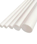 PTFE F4 Round Rod Bar, 7.87 Inch Long, 12mm Diameter, high temp Teflon grade rods, smooth finish, various sizes, for industrial use