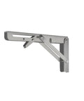 Heavy Duty Stainless Steel Triangle Folding Brackets Set Adjustable Wall Mounted Shelf Brackets For Benches Tables And Tool Stations