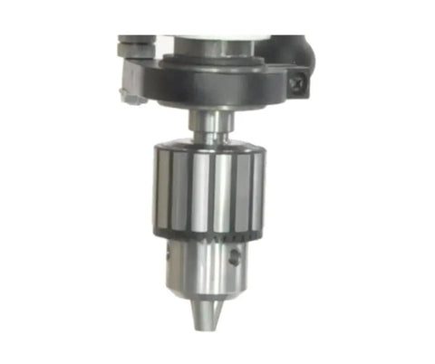 Straight Up Workhorse 12 Inch Variable Speed Benchtop Drill Press With 3 4 Horsepower Motor chuck detail for precision drilling