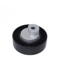 Upgrade Your Ride With This Sweet Drive Belt Tensioner Pulley And Accessory Idler Kit Part Number 11281726181, black and silver component.