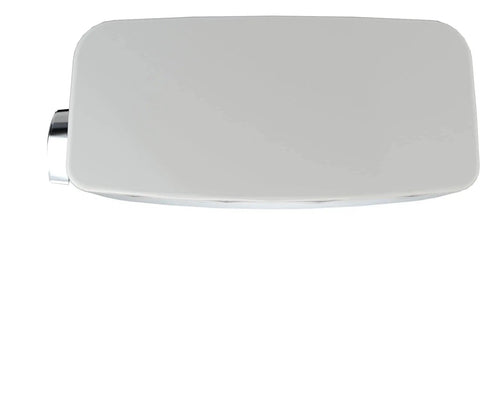 Top view of Drake 1.6 GPF Toilet Tank With Washlet Compatible Auto Flush, Sedona Beige, sleek lid and side flush handle.