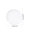 Close-up of a round knob from Six Piece White Alloy Round Cabinet Handles Set For Kitchen Cabinets And Furniture Drawer Knobs Single Hole Smooth Metal Pulls For Wardrobes Closets And Desks