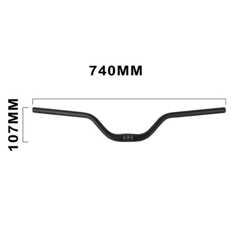 Beefy Heighten Handlebar 31.8-22mm CNC Aluminum Bar With Pad Crossbar And 4mm Grips For Electric Dirt Bikes Fit Surron LBX Talaria MX3 MX4 XXX ERide Pro Rawrr Mantis Black