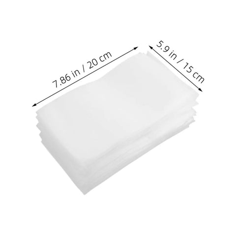 Foam Cushioning Pouches Pro Grade Pack Of 100 Full Coverage EPE Pearl Cotton Wrap for fragile items, measuring 7.86x5.9 inches