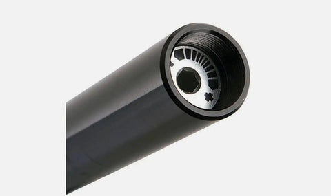 Close-up of SP12 NCX Suspension Seatpost For MTB Road And Gravel Bikes With Parallelogram Design inner view, showing connection details.