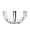 Close-up of the 16-inch Clear Crystal Ball LED Table Lamp's glass orb base, Glam Orb Nightstand Light