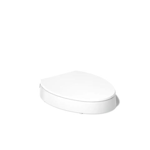 Elevated Comfort Height Elongated Toilet Seat Soft Close Smooth Action Lid Hassle Free Quick Install Hardware Super Comfy Solid Grip Bumpers Straightforward Accessibility Upgrade Everyday Bathroom Essential Pure White