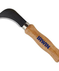 Straight Up Killer Linoleum Knife With Curved Pull Cut Blade Solid Hardwood Handle for vinyl flooring trims.