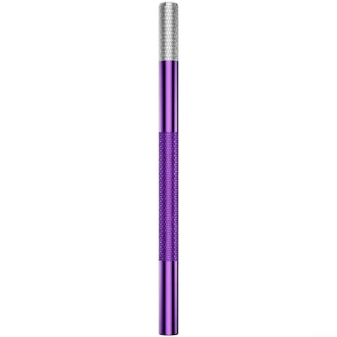 Premium Alloy Screw Extractor Drill Bit Set With Fixed Handle For Stripped Screws Removal In Phones And Electronics, High Strength Tool To Grip Broken Fasteners Like A Boss And Save Your Gear purple alloy handle