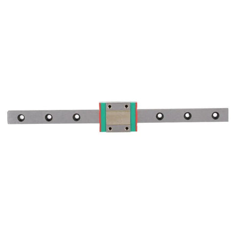 12mm Linear Rail Kit With Slide Block For Precision Motion Heavy Duty Build Bearing Steel Track 200mm Length Four Point Load Design Built In Lubrication System Smooth Glide For CNC Machines And Automation front view