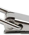 Heavy Duty Stainless Steel Hasp Toolbox Buckle And Toggle Latch For Secure Cabinet Window Box Locking Hardware That Really Holds Tight And Adds Grit To Your Gear. stainless steel latch side view for toolbox, cabinet, or box locking