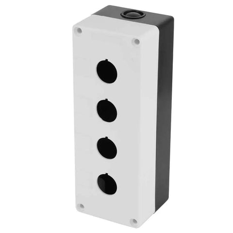 Heavy Duty Rugged Weatherproof Switch Box for 22 mm Push Buttons Industrial ABS Control Enclosure With Sealing Rubber Strip