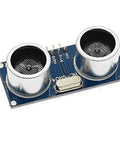 Ultrasonic Distance Sensor Module Pack For Arduino Projects 5 Pieces Compatible With Arduino Uno Mega 2560 Nano XBee ZigBee Robots Dope For Accurate Distance Readings And Easy Prototyping, close-up of one module.