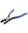 D2000-9NE Side Cutter Lineman's Pliers 9 Inch Heavy Duty Built To Last with blue handles for cutting wires and cables.
