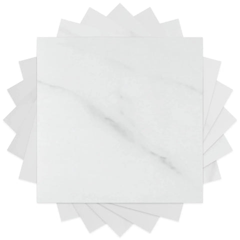 Marble White Peel And Stick Floor Tiles 12x12 In Self Adhesive Vinyl Waterproof Flooring For Kitchen Bathroom Bedroom Living Room 10 Tiles