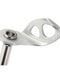 Close-up of Laser Ice Screw For Ice Climbing, Lightweight Steel Screw With TriToothed Drill Tip For Fast Bite, 17 Cm Length, Durability