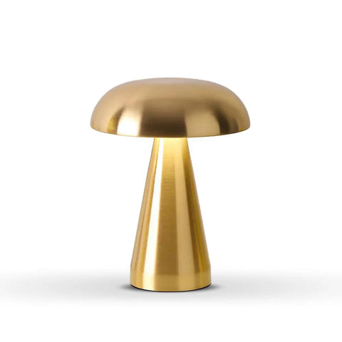 Portable Metal LED Table Lamp With Solar Power 3 Color Touch Sensor Rechargeable Desk Night Light 3 Brightness Levels Dope Bedside Light For Bedroom Kids Nursery And Dining Room in gold metallic finish