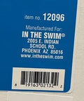 Close-up of label showing item no. 12096, manufactured by In The Swim, Phoenix, AZ, related to Pool Winterizing Kit For Above Ground And In Ground Pools All In One Chemistry Set Up To 15,000 Gallons Quick Close Solution With Safe Reliable Winter Chemicals And Easy To Follow Instructions For A Fast Smooth Offseason.