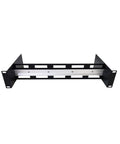Front view of Depth Adjustable 19 Inch Rack Mount Din Rail Rack Ready Chassis with Aluminum Bracket for 35mm Din Rail Devices