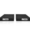 Black PSI03 sound dampening speaker riser foam for studio monitors and subwoofers, noise isolation platform pads, pack of 2.