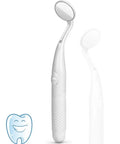 Dental Mirror With LED Light For Easy Teeth Inspection, Anti Fog Mouth Mirror For Home Dental Care with poly handle shown