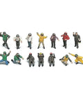 US Navy Pilot and Carrier Deck Crew Figures Set Scale 1 To 48 Modern Carrier Crew Includes Catapult Officers Catapult Personnel Plane Directors