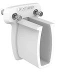 Heavy Duty Preloaded Sidewall Brackets With Anchors For Wire Shelving 500 Pack shown, white plastic clip for top shelf support.