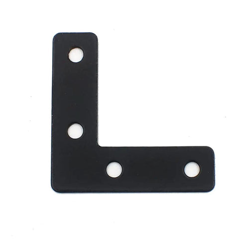 Two Size Black Iron Corner Braces With Screws For Picture Frames 2x2 Inches And 3 And 1 Eighth Inches Square Flat L Angle Brackets