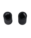 12 Pack Round Silicone Cabinet and Door Handle Protectors Black Food Grade Durable Covers