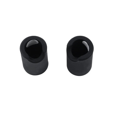12 Pack Round Silicone Cabinet and Door Handle Protectors Black Food Grade Durable Covers