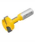 Heavy Duty T Track Router Bit With Tungsten Carbide Tips And Half Inch Shank for precise slatwall t slot cuts