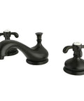 Eight Inch Widespread Bathroom Faucet With Solid Brass Construction No Drip Ceramic Disc Deck Mounted Three Hole Setup