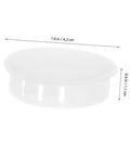 Round Plastic Hole Plugs 10 Pack For Furniture Quick Fix Cabinets Doors Walls Decorative Screw Covers Hide Holes Easy Install Durable Circle Hole Caps No Tools Needed, white plastic plug with measurements