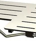 Adascape 28 Inch Wall Mount Folding Shower Seat In Brushed Stainless Steel, 304 Grade Stainless Steel Frame With Phenolic Seat