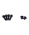 Set of black mounting screws and bushings for 85mm Hollow Rotary Actuator With Hollow Shaft Platform 3 Arc Min Resolution 14mm Input Shaft Fits Nema 23 Stepper Motors 10 To 1 Gear Ratio Electronic Starter DIY CNC Ready For Precise Motion Control And Smooth Micro Positioning